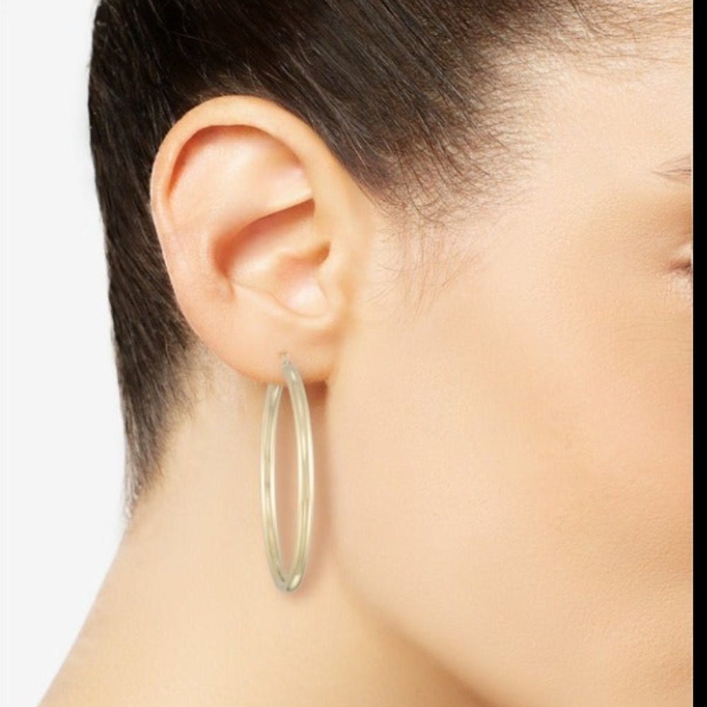 Simone I Smith Large Vermeil Sterling 2.25" Hoop Earrings
